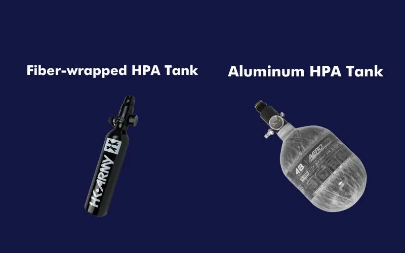 Fiber-wrapped HPA Tanks Aluminum HPA Tanks